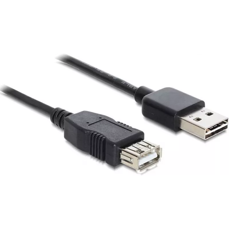 GoodConnections Alcasa 2511-EU01 USB 2.0 Extension Cable, USB-A Male to USB-A Female, 1.8 m, Black