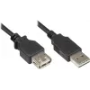 GoodConnections Alcasa 2511-EU01 USB 2.0 Extension Cable, USB-A Male to USB-A Female, 1.8 m, Black