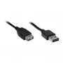 GoodConnections Alcasa 2511-EU01 USB 2.0 Extension Cable, USB-A Male to USB-A Female, 1.8 m, Black