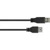 GoodConnections Alcasa 2711-S005 USB 3.1 Gen 1 Extension Cable – USB-A Male to Female, 0.5 m, Black