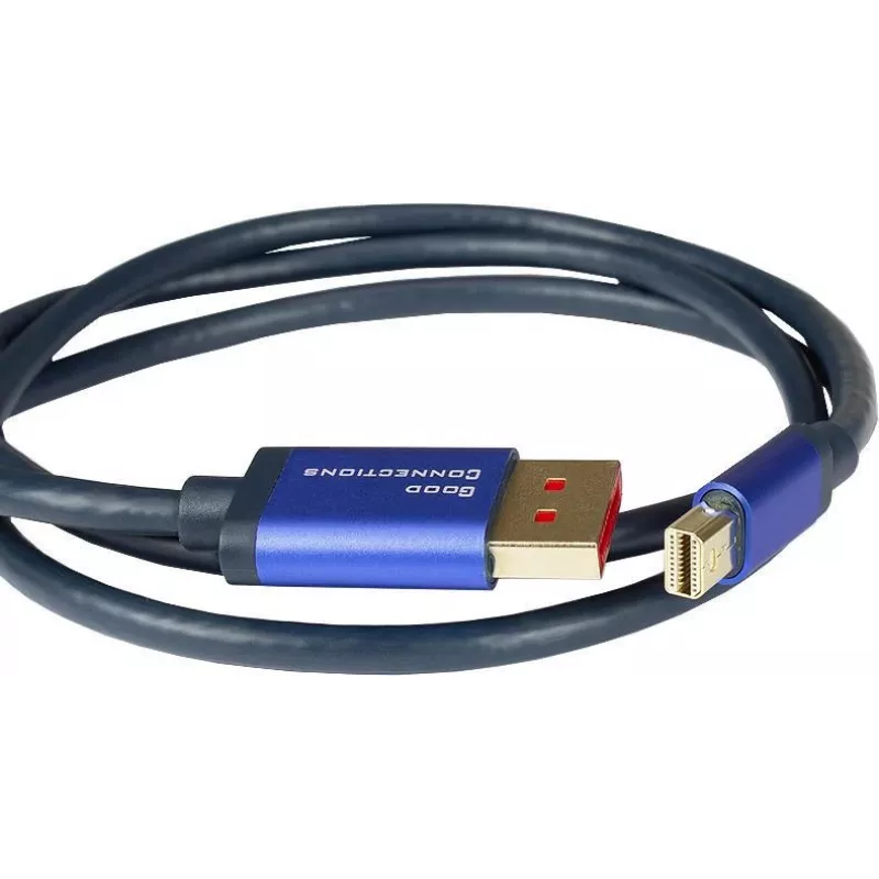 GoodConnections Alcasa 4824-SF010B Mini DisplayPort to DisplayPort Cable 1m Blue 4K@60Hz