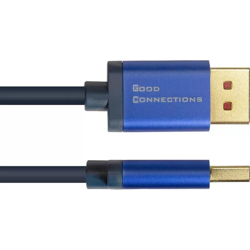 GoodConnections Alcasa 4824-SF010B Mini DisplayPort to DisplayPort Cable 1m Blue 4K@60Hz