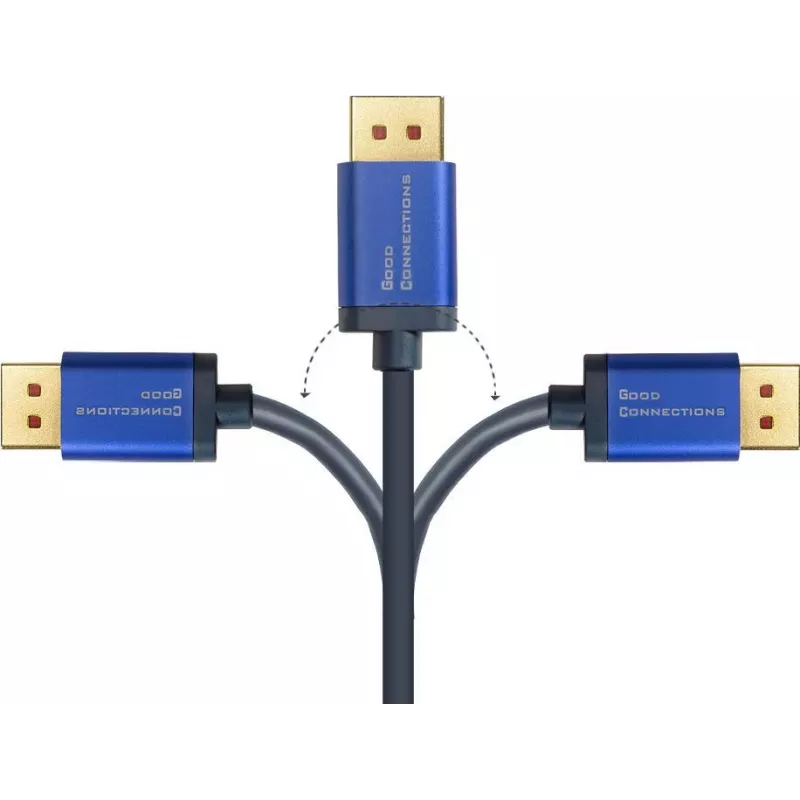 GoodConnections Alcasa 4824-SF010B Mini DisplayPort to DisplayPort Cable 1m Blue 4K@60Hz