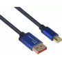 GoodConnections Alcasa 4824-SF010B Mini DisplayPort to DisplayPort Cable 1m Blue 4K@60Hz