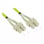 GoodConnections Alcasa LW-815SC5 Fibre Optic Patch Cable 15 m LSZH OM5 Duplex SC/SC Green