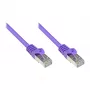 GoodConnections Alcasa RJ45 Patch Cable, Cat5e, UTP, 0.15m, Gold Plated, Violet
