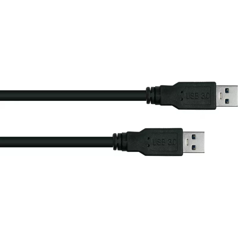 GoodConnections Alcasa UK30P-AA-030S USB 3.2 Gen 1 Cable – USB-A to USB-A, 3 m, Black