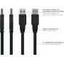 GoodConnections Alcasa UK30P-AMB-005S USB 3.2 Gen 1 Cable, USB-A to Micro-B, 0.5 m, Black