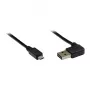 GoodConnections Alcasa USB 2.0 A to Micro-B Cable 2m, Angled, Gold-Plated