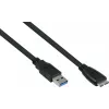 GoodConnections Alcasa USB 3.2 Gen 1 Cable, USB-A to Micro-USB B, 1 m, Black