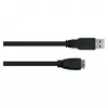 GoodConnections Alcasa USB 3.2 Gen 1 Cable, USB-A to Micro-USB B, 1 m, Black