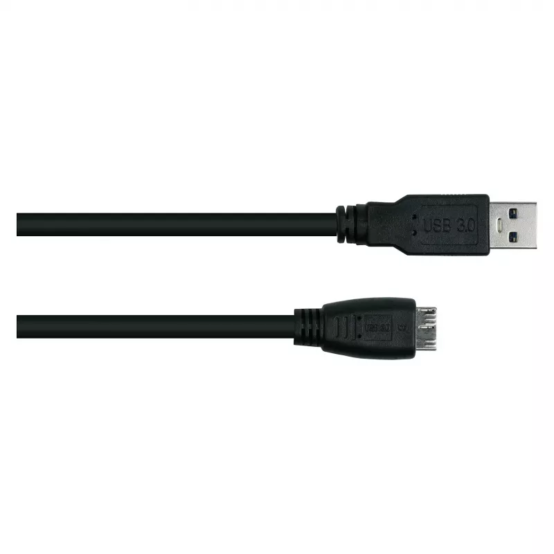 GoodConnections Alcasa USB 3.2 Gen 1 Cable, USB-A to Micro-USB B, 1 m, Black