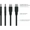 GoodConnections Alcasa USB 3.2 Gen 1 Cable, USB-A to Micro-USB B, 1 m, Black