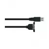 GoodConnections Alcasa USB 3.2 Gen 1 Extension Cable, USB-A Male to USB-A Male, 2 m, Black