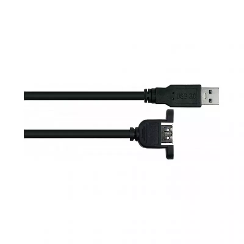 GoodConnections Alcasa USB 3.2 Gen 1 Extension Cable, USB-A Male to USB-A Male, 2 m, Black