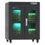 GoodConnections ANTARES PRO N24C Notebook Charging Cart for up to 15.6 inch Laptops, USB-C 65W PD 3.0, UVC Disinfection, Black