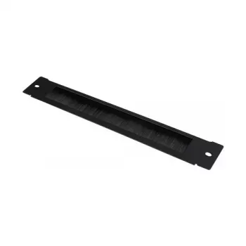 GoodConnections Brush Strip 380 mm x 57 mm for Good Connections 19 inch Wall Enclosure FLAT-Pack (GC-RFxxxS), Deep Black (RAL 9005)