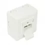 GoodConnections Cat.6 Network Wall Outlet, 2xRJ45, Shielded, Surface Mount, Pearl White RAL1013, GC-N0027
