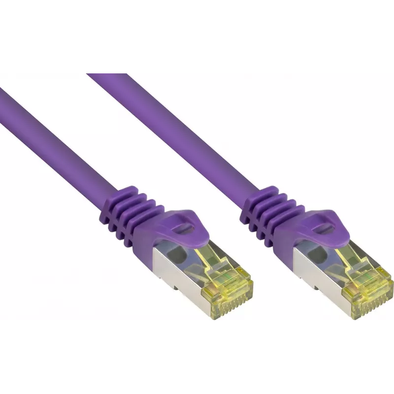 GoodConnections Cat.7 S/FTP Patch Cable with RNS® Latch Protection, 40 m, Violet 8070R-400V