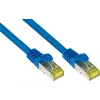 GoodConnections Cat.7 S/FTP RJ45 Patch Cable, 15m, Blue, Halogen-Free, 600MHz, Latch Protection 8070R-150B