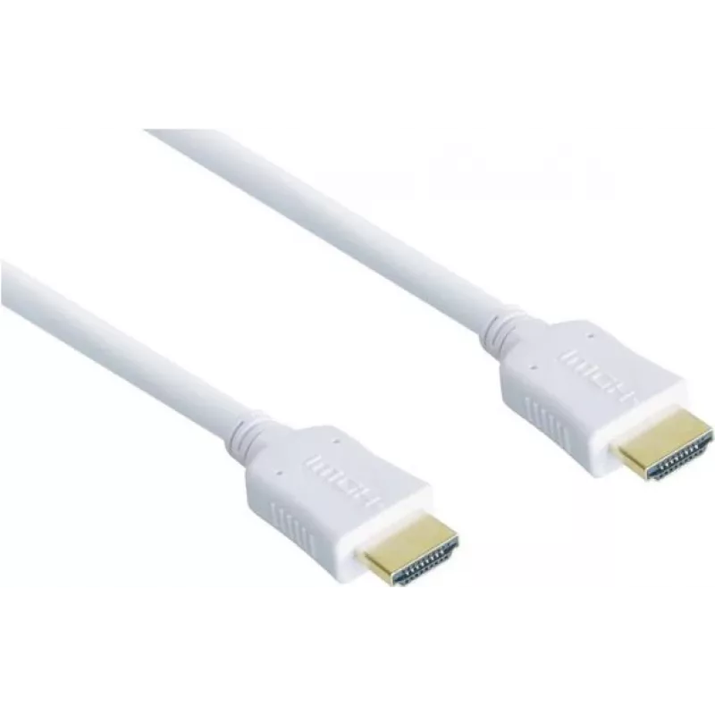 GoodConnections High-Speed HDMI Cable with Ethernet - Gold-Plated Connectors - White - 1.5m