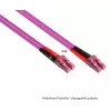 GoodConnections LC/LC Duplex OM4 Multimode Fiber Optic Patch Cable, 2 m, Aqua, LSZH LW-802LC4
