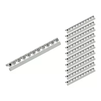 GoodConnections Number Markers for LC Fiber Optic Cables, Marking 10 to 254.00 cm (100) in Tens Steps, 10-Piece Set, Good Connections® (GC-N0071)