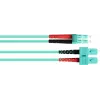 GoodConnections OM3 Duplex Multimode Fiber Patch Cable SC to LC, 50/125 µm, 1m, LSZH Aqua LW-801LS3