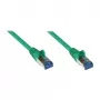 GoodConnections RNS® Cat. 6A S/FTP Halogen-Free Patch Cable with Latch Protection, 3 m, Green