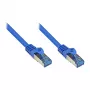 GoodConnections RNS® Cat. 6A S/FTP Patch Cable with Latch Protection, Halogen-Free, 500 MHz, Blue, 20 m