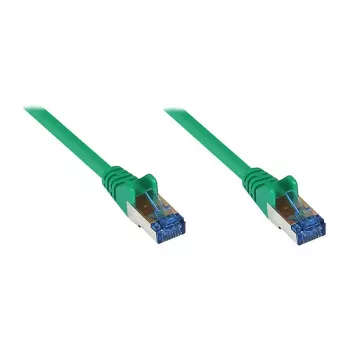 GoodConnections RNS® Cat.6A S/FTP Patch Cable with Snagless Latch Protection, PiMF, LSZH, 500 MHz, Green, 10 m (8060-H100G)