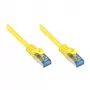 GoodConnections RNS® Cat. 6A S/FTP PiMF Halogen-Free Patch Cable with Latch Protection, 500 MHz, Yellow, 15 m (8060-H150Y)