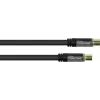 GoodConnections SmartFLEX Antenna Cable, IEC Coax Male to Female, Gold-Plated, Quadruple Shielded, 120 dB Shielding, Black, 30 m (GC-M2060)