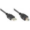 GoodConnections USB 2.0 Cable A to B Male, 3m, Black 2510-3OFS
