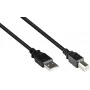 GoodConnections USB 2.0 Cable A to B Male, 3m, Black 2510-3OFS