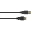 GoodConnections USB 2.0 Extension Cable Type-A Male to Female, Black, 0.3m