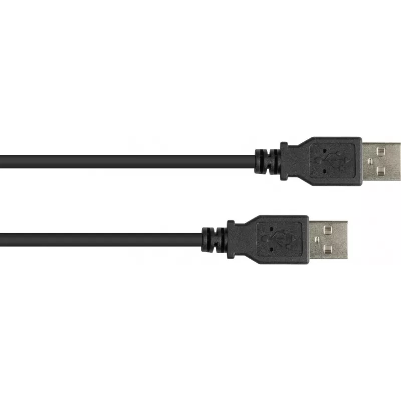 GoodConnections USB 2.0 Type-A Male to Type-A Male Cable, 3m, Black 2212-AA3S