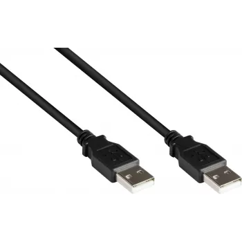 GoodConnections USB 2.0 Type-A Male to Type-A Male Cable, 3m, Black 2212-AA3S