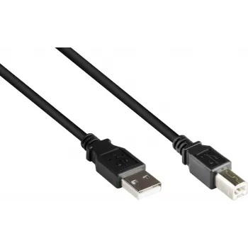 GoodConnections USB 2.0 Type A to Type B Cable, 5m, Black 2510-5OFS
