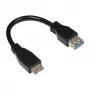 GoodConnections USB 3.0 OTG Adapter Cable, Micro USB B Male to USB-A Female, Black, 0.1m