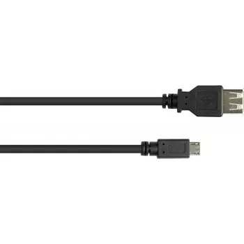 GoodConnections USB-OTG Adapter Cable, Micro-USB Type B Male to USB Type A Female, USB 2.0, 0.1 m, Black