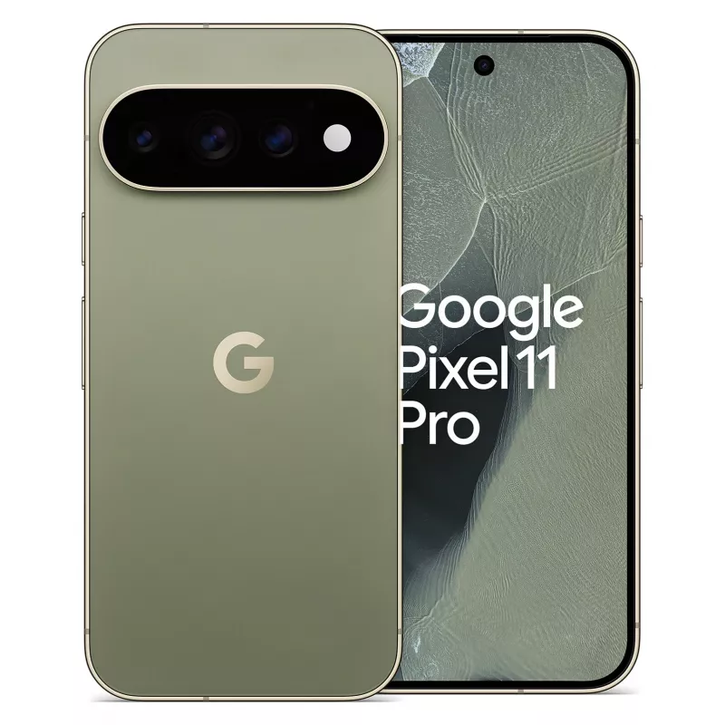 Google Pixel 11 Pro 5G Smartphone, 12GB RAM, 256GB Storage, 6.3 inch OLED 120Hz Display, Olive