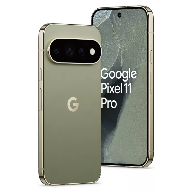 Google Pixel 11 Pro 5G Smartphone, 16GB RAM, 512GB Storage, 6.3 inch OLED 120Hz Display, Olive, Dual SIM, Android 16