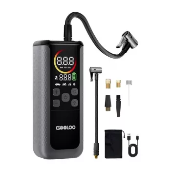 GOOLOO GT160 Dual Car Air Compressor | 12V DC, 150 PSI, Digital Display, 70 L/min, Auto Shut-off, LED Work Light
