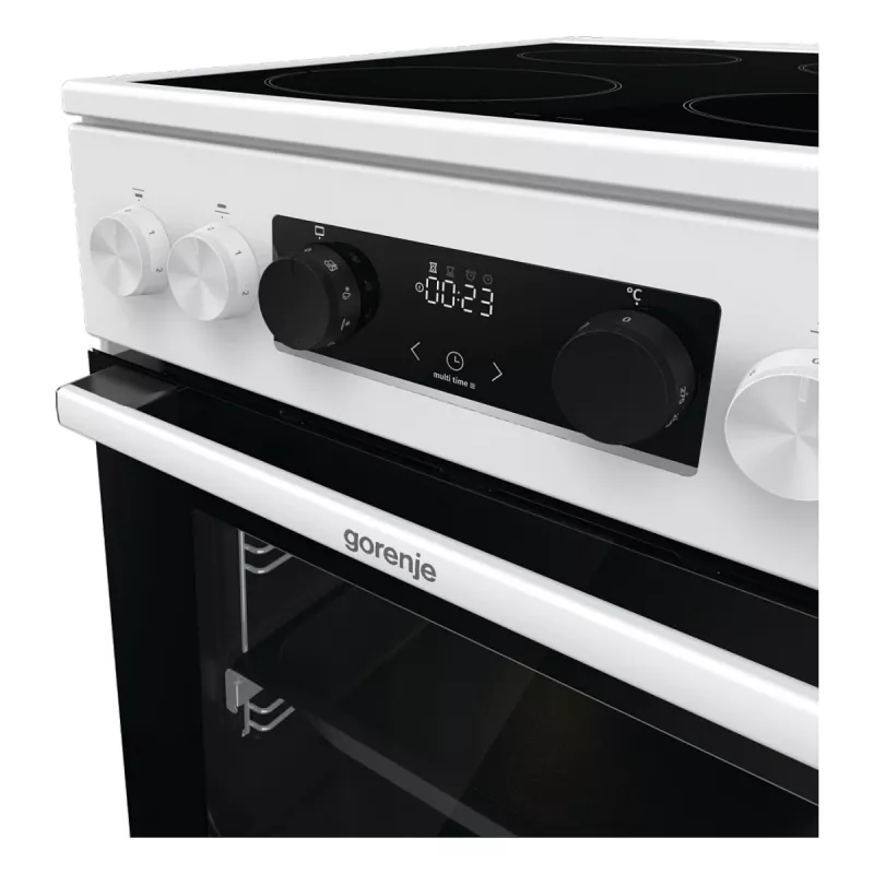 Gorenje GEC 5C41 WG Freestanding Electric Cooker – White, 50 cm, 70 L, 9 Functions
