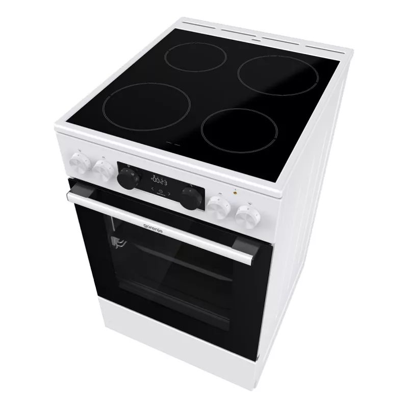 Gorenje GEC 5C41 WG Freestanding Electric Cooker – White, 50 cm, 70 L, 9 Functions