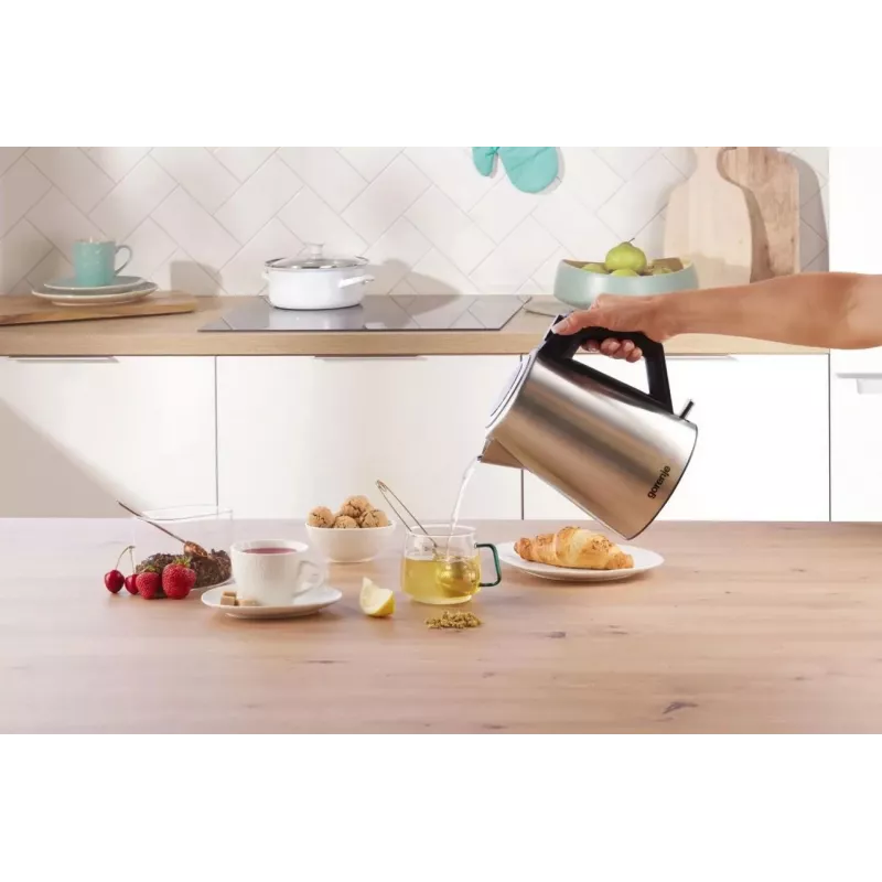 Gorenje K17OS Cordless Kettle, 1.7 L, 2200 W, Stainless Steel / Black
