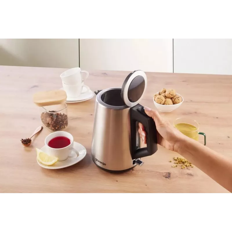 Gorenje K17OS Cordless Kettle, 1.7 L, 2200 W, Stainless Steel / Black