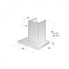 Gorenje WHT66236B Wall-Mounted Chimney Hood Black 650 m³/h