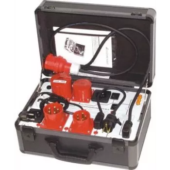 GOSSEN Prüfadapter AT3-III-E (Z745S) 3-Phase Test Adapter, CEE 16A 5-Pole to 4mm Safety Sockets